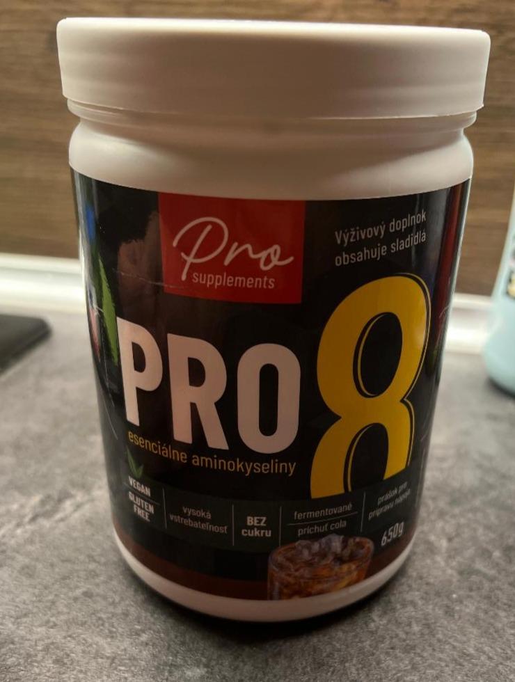 Fotografie - PRO8 esenciálne aminokyseliny Cola Pro supplements