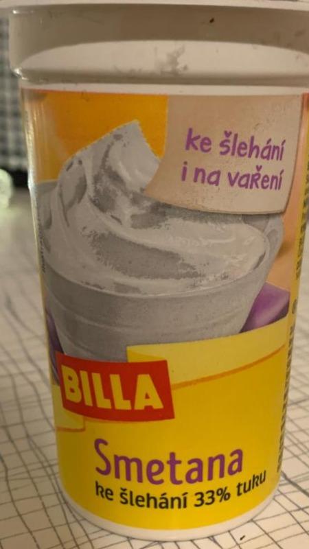 Fotografie - BILLA Smetana ke šlehání 33%