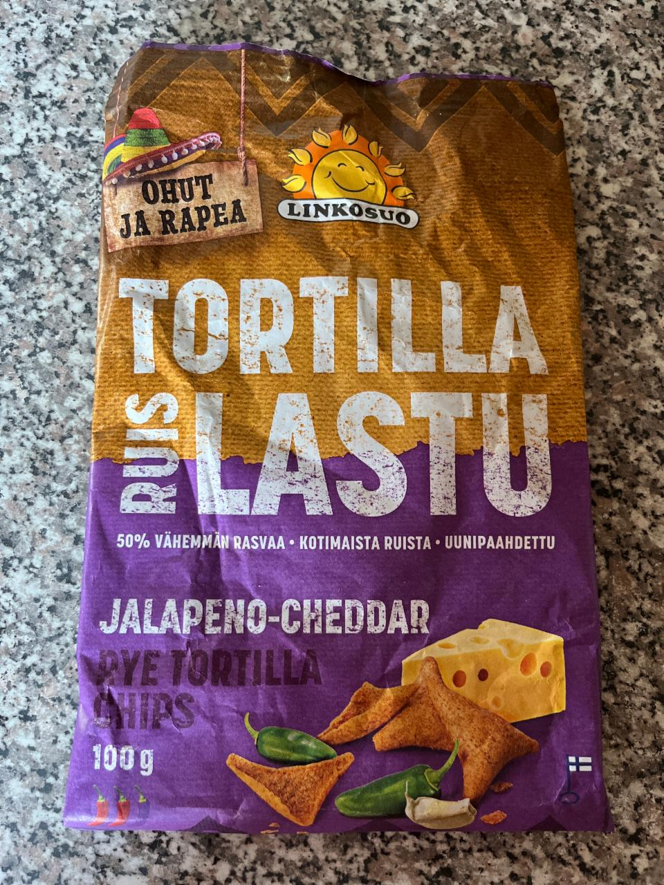 Fotografie - Ruis Tortilla Lastu Jalapeno-Cheddar Linkosuo