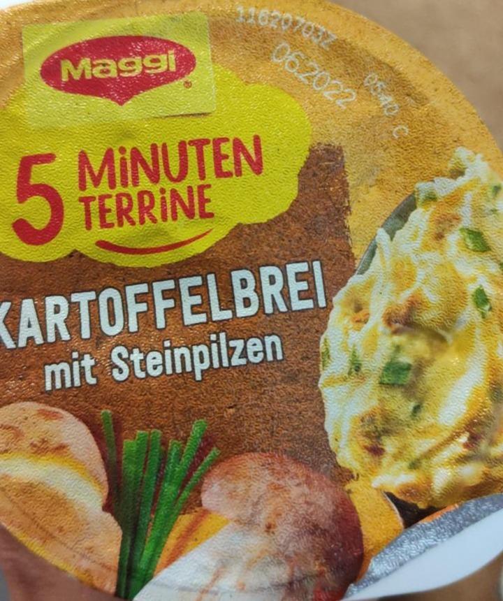 Fotografie - 5 minute terrine kartoffelbrei mit steinpilzen Maggi