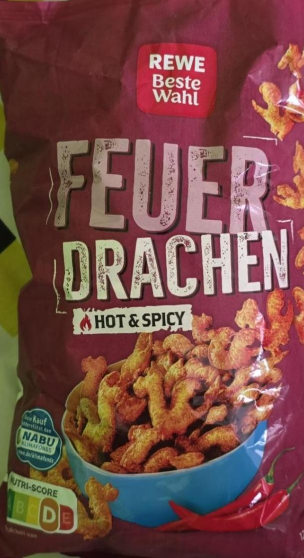 Fotografie - Feuer drachen hot & spicy Rewe beste wahl