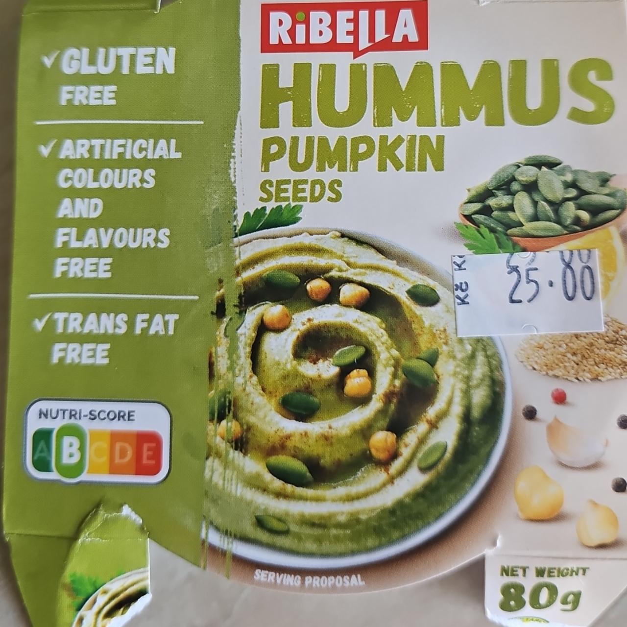 Fotografie - Hummus Pumpkin Seeds Ribella