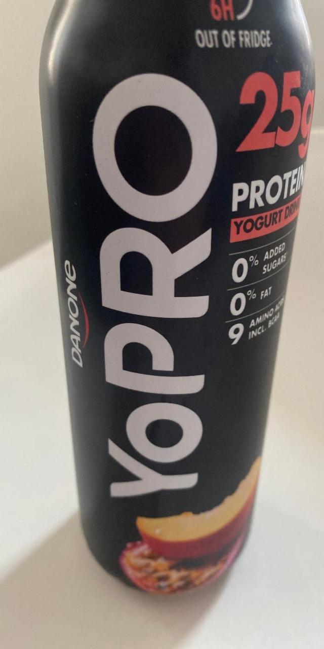 Fotografie - YoPro Peach Passion Yogurt Drink Danone