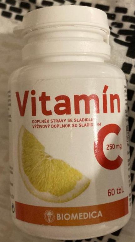 Fotografie - Vitamín C 250mg Biomedica