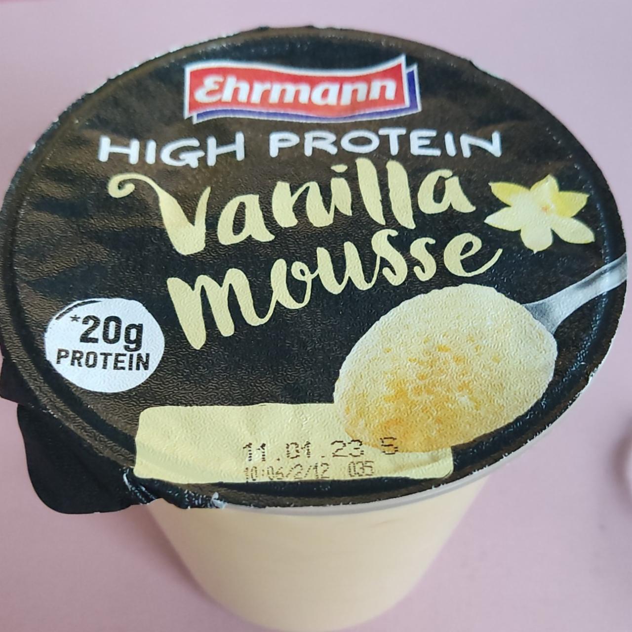 Fotografie - High protein vanilla mousse Ehrmann