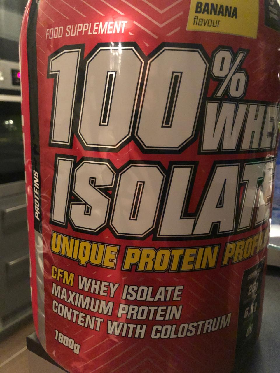 Fotografie - 100% whey isolate banana Nutrend