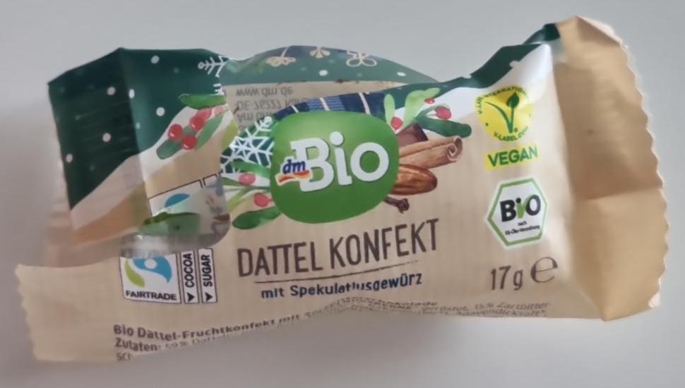 Fotografie - Dattel Konfekt mit Spekulatiusgewürz dmBio