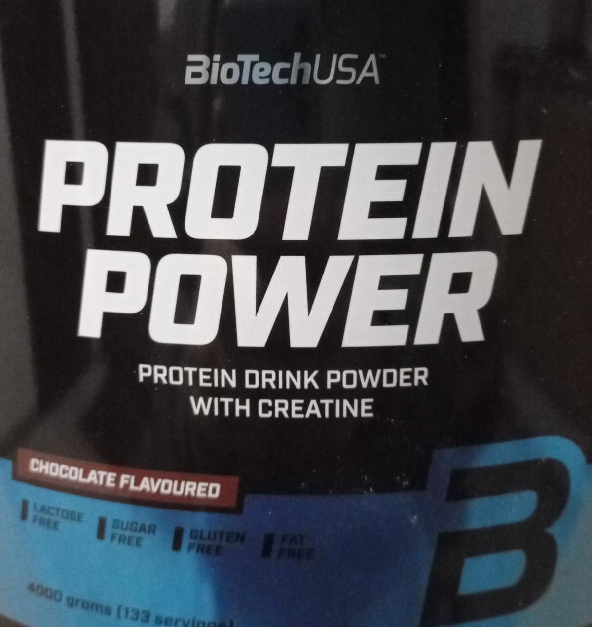 Fotografie - Protein drink powder with creatine chocolate flavoured BioTechUSA