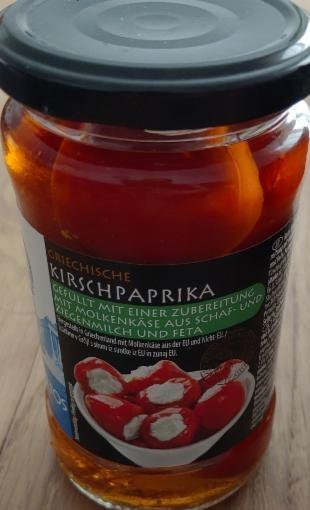 Fotografie - Griechische Kirschpaprika mit Käse gefüllt