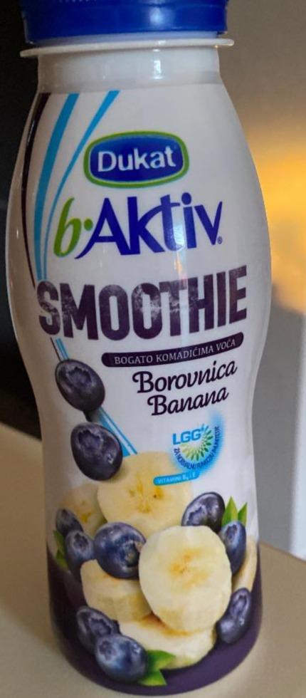 Fotografie - B.aktiv smoothie borovnica banana Dukat