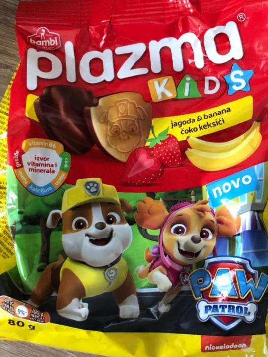 Fotografie - Plazma kids jagoda & banana čoko keksići paw patrol Bambi