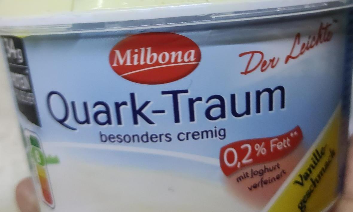 Fotografie - Quark-Traum 0,2% Fett Vanille Milbona