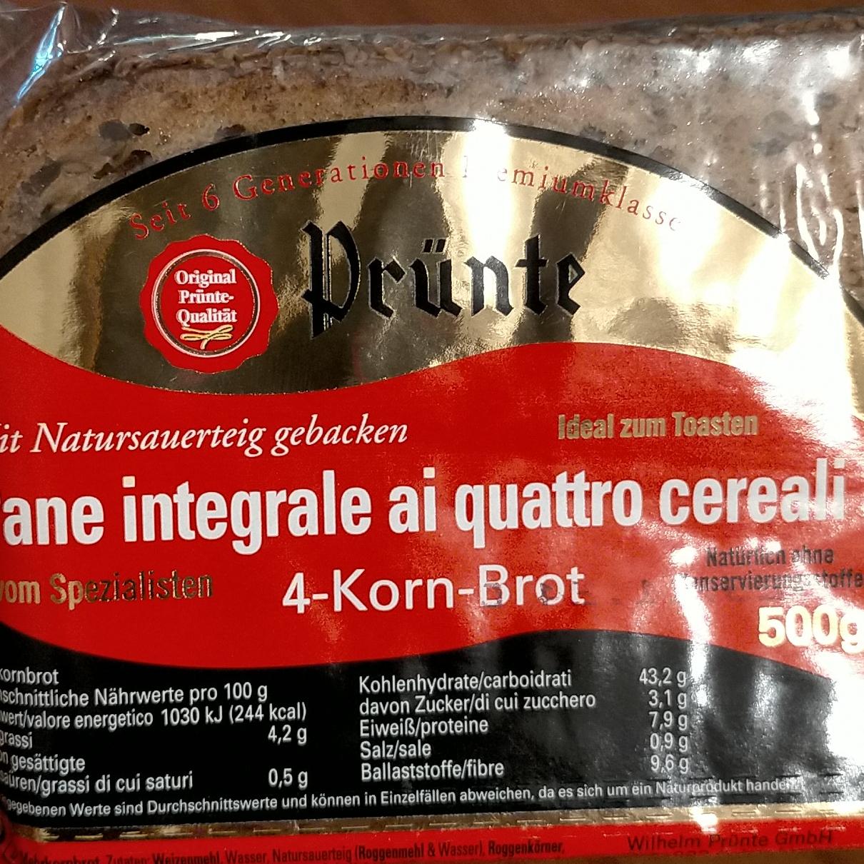 Fotografie - Pane integrale ai quattro cereali Prünte