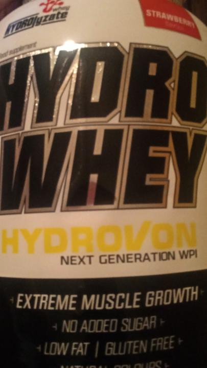 Fotografie - Hydro whey hydrovon strawberry (jahoda) Nutrend