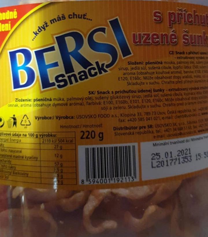 Fotografie - Bersi Snack S příchutí uzené šunky