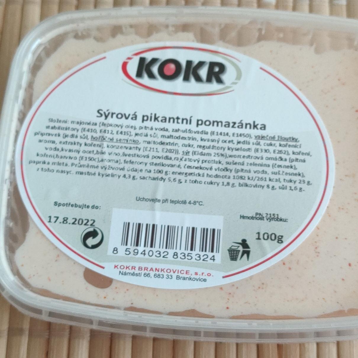 Fotografie - Sýrová pikantní pomazánka Kokr