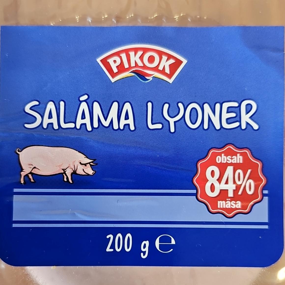 Fotografie - Lyonský salám 84% masa Pikok