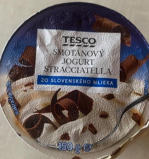 Fotografie - Tesco smotanový jogurt stracciatella