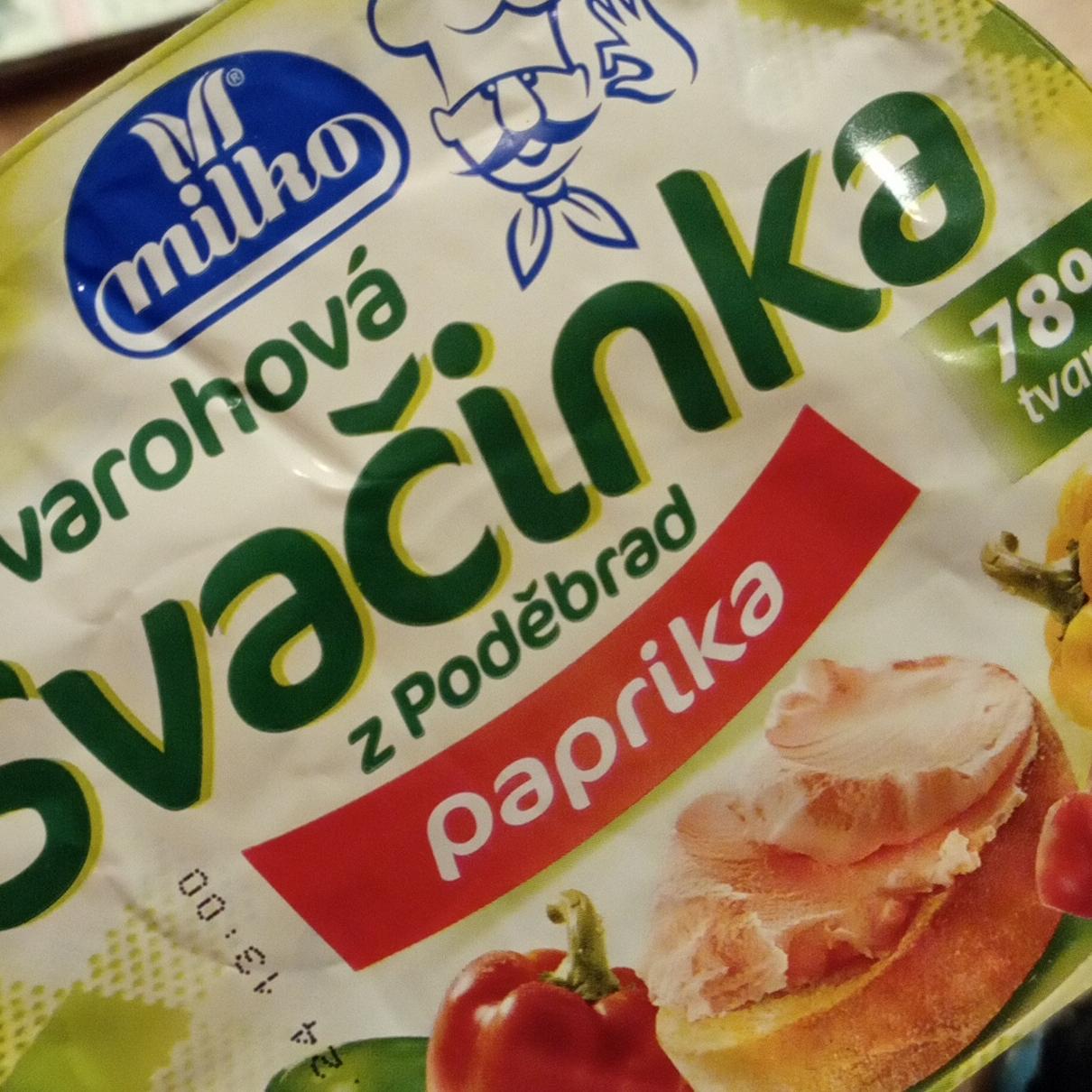 Fotografie - Tvarohová svačinka z Poděbrad paprika Milko