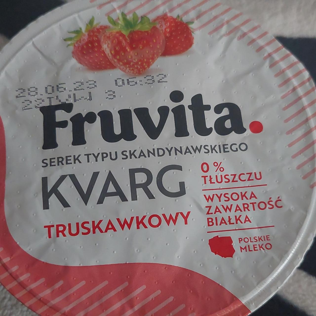 Fotografie - kvarg truskawkowy Fruvita