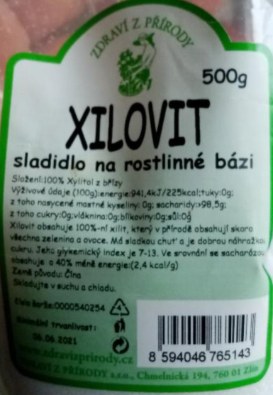 Fotografie - Xilovit sladidlo na rostlinné bázi