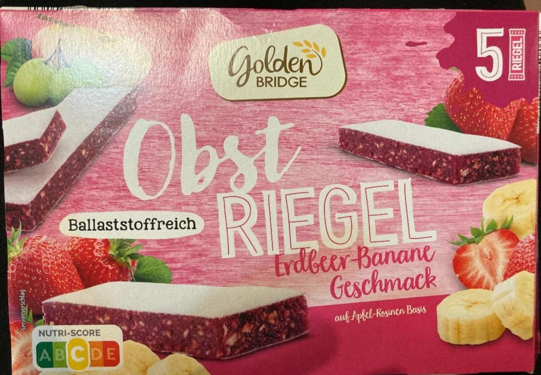 Fotografie - Obst Riegel erdbeer-banane Golden Bridge