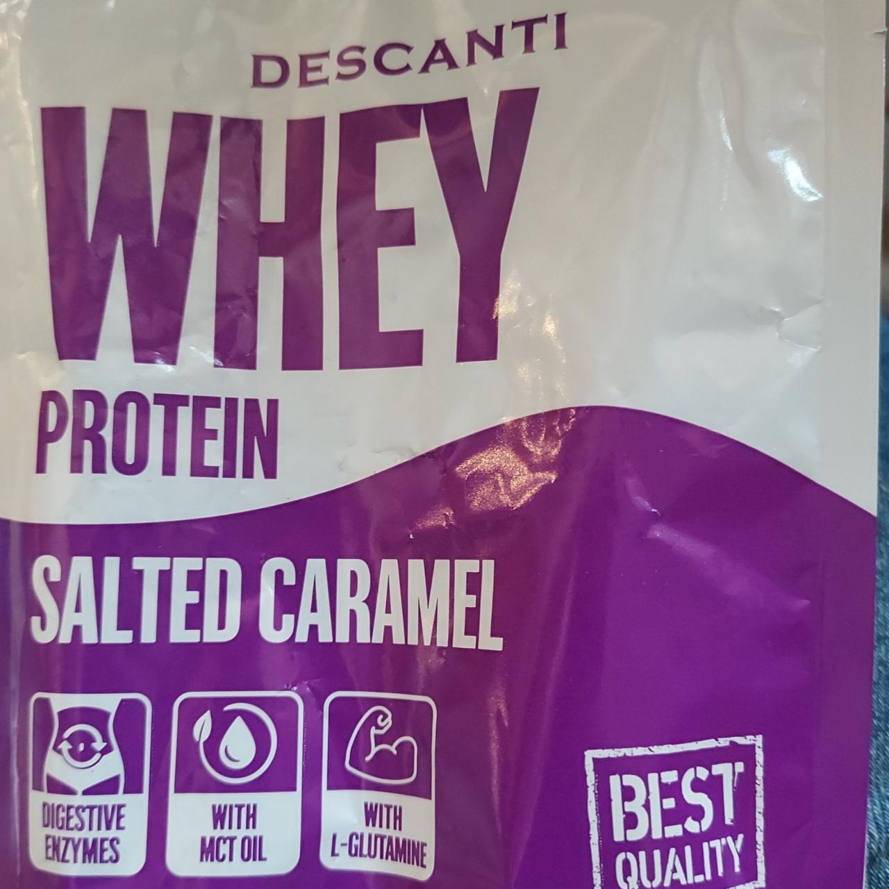 Fotografie - Whey protein salted caramel descanti