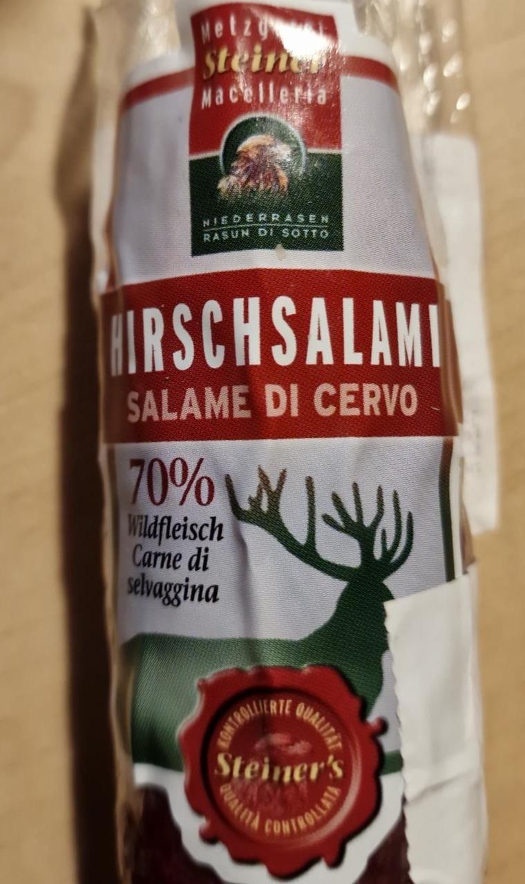 Fotografie - Salame di Cervo Hirschsalami Steiner