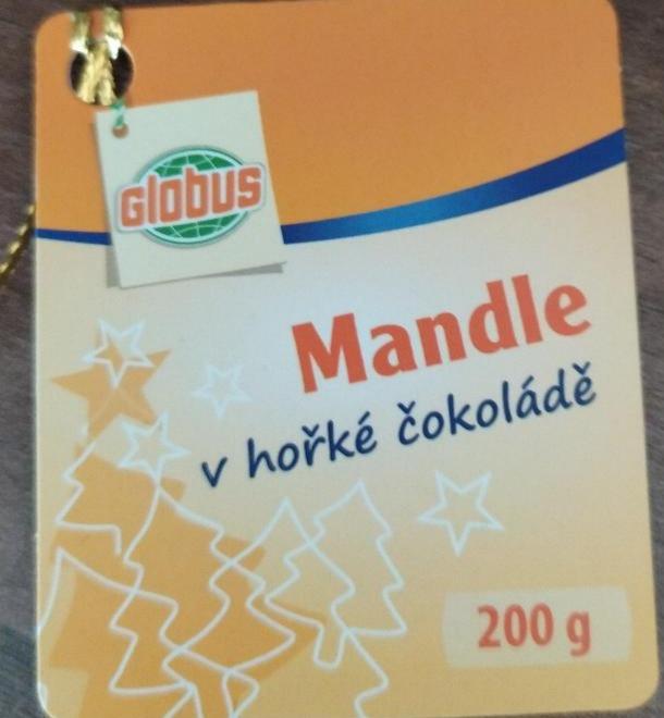 Fotografie - mandle v hořké čokoládě Globus