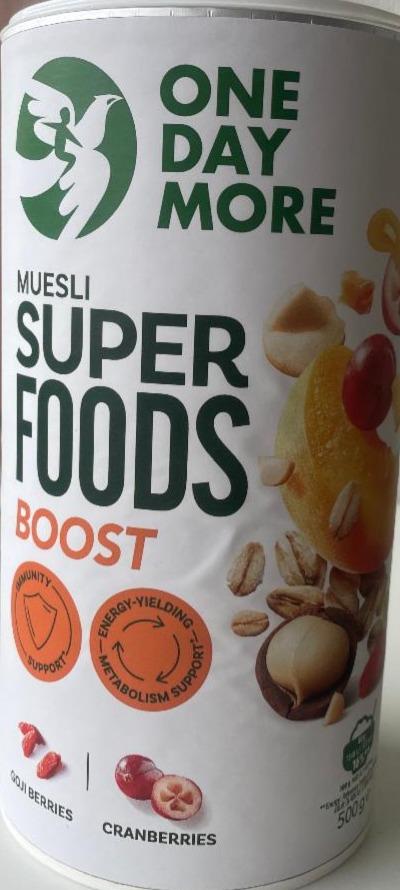 Fotografie - Muesli super foods boost OneDayMore