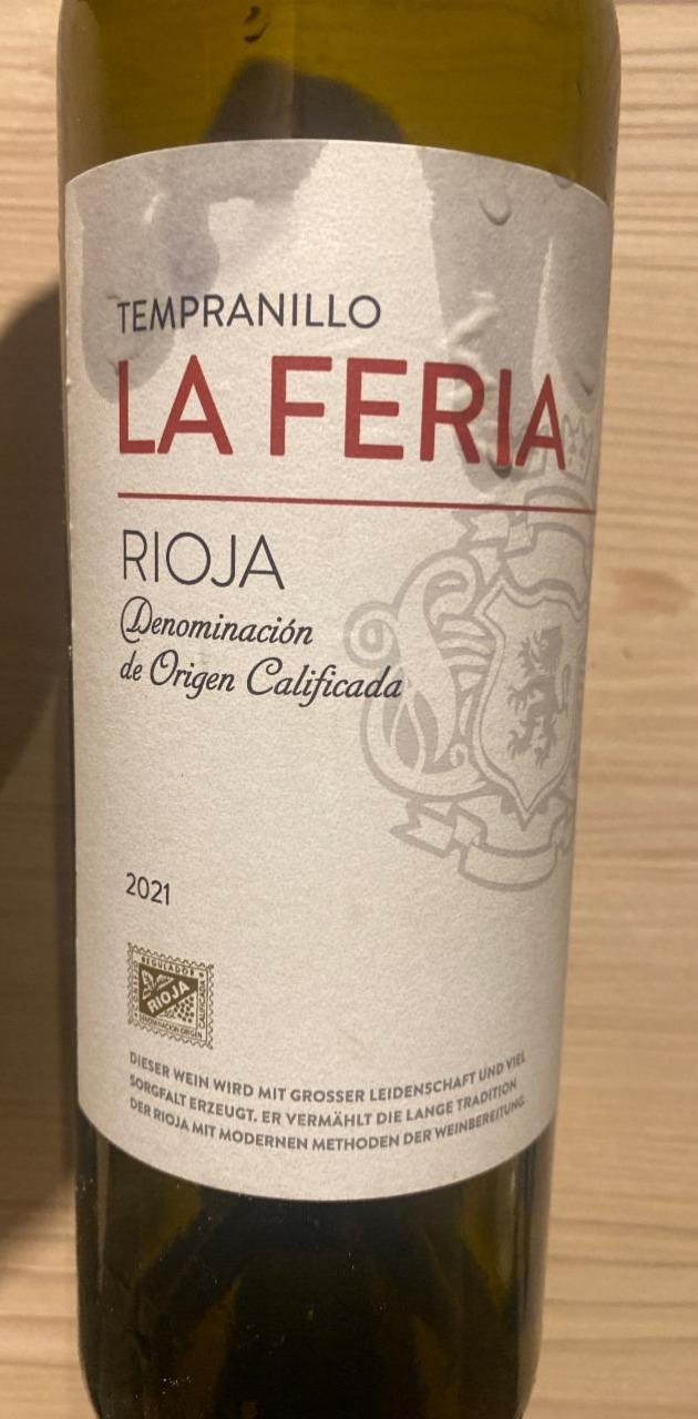 Fotografie - Rioja La Feria Tempranillo