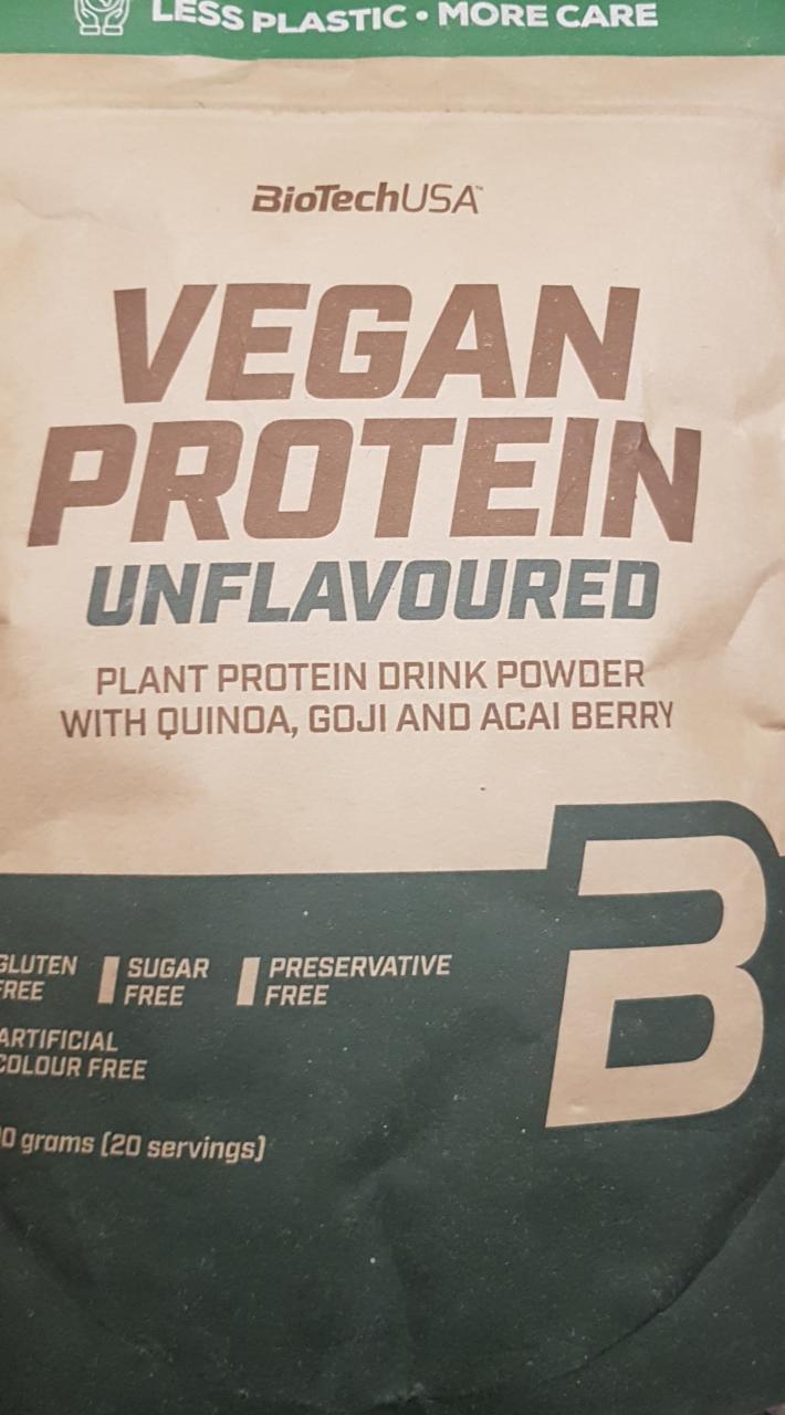 Fotografie - Vegan Protein unflavoured BioTechUSA