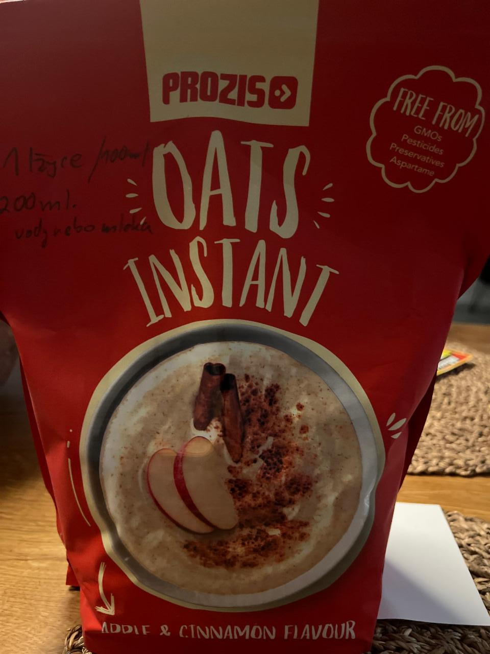 Fotografie - Oats Instant Apple & Cinnamon Prozis