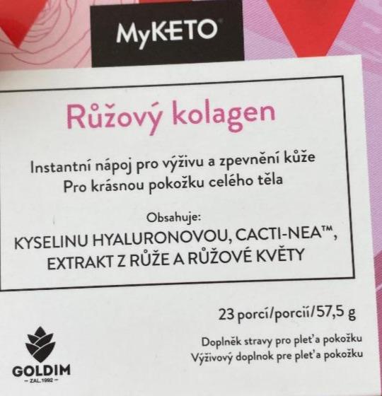 Fotografie - růžový kolagen MyKETO