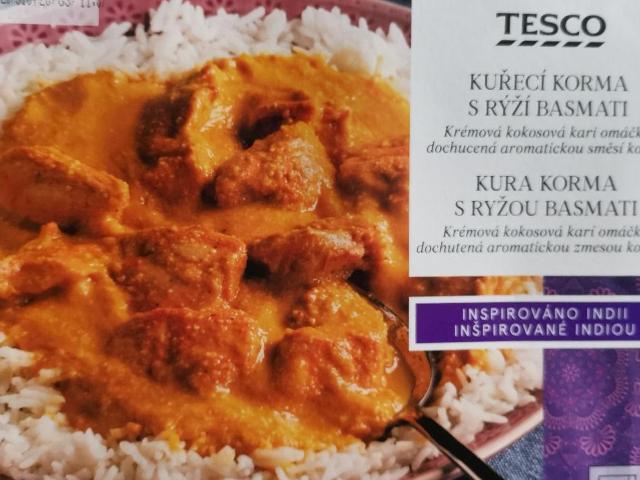 Fotografie - Kuřecí korma s rýží basmati Tesco