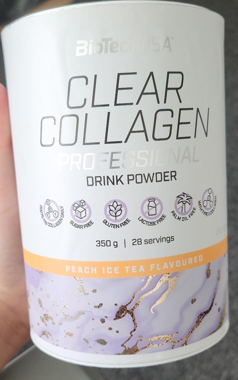 Fotografie - Clear Collagen Professional Peach Ice Tea Flavoured BioTechUSA