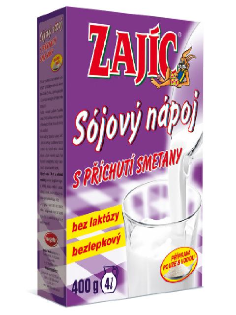 Fotografie - Sójový nápoj s příchutí smetany Zajíc