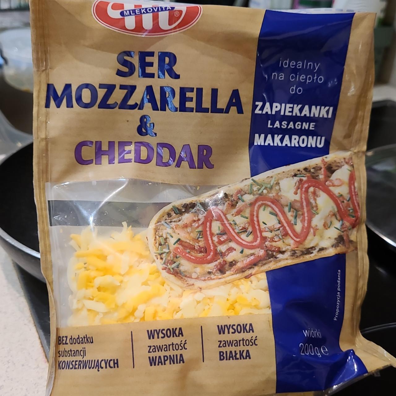 Fotografie - Ser Mozzarella & Cheddar Mlekovita