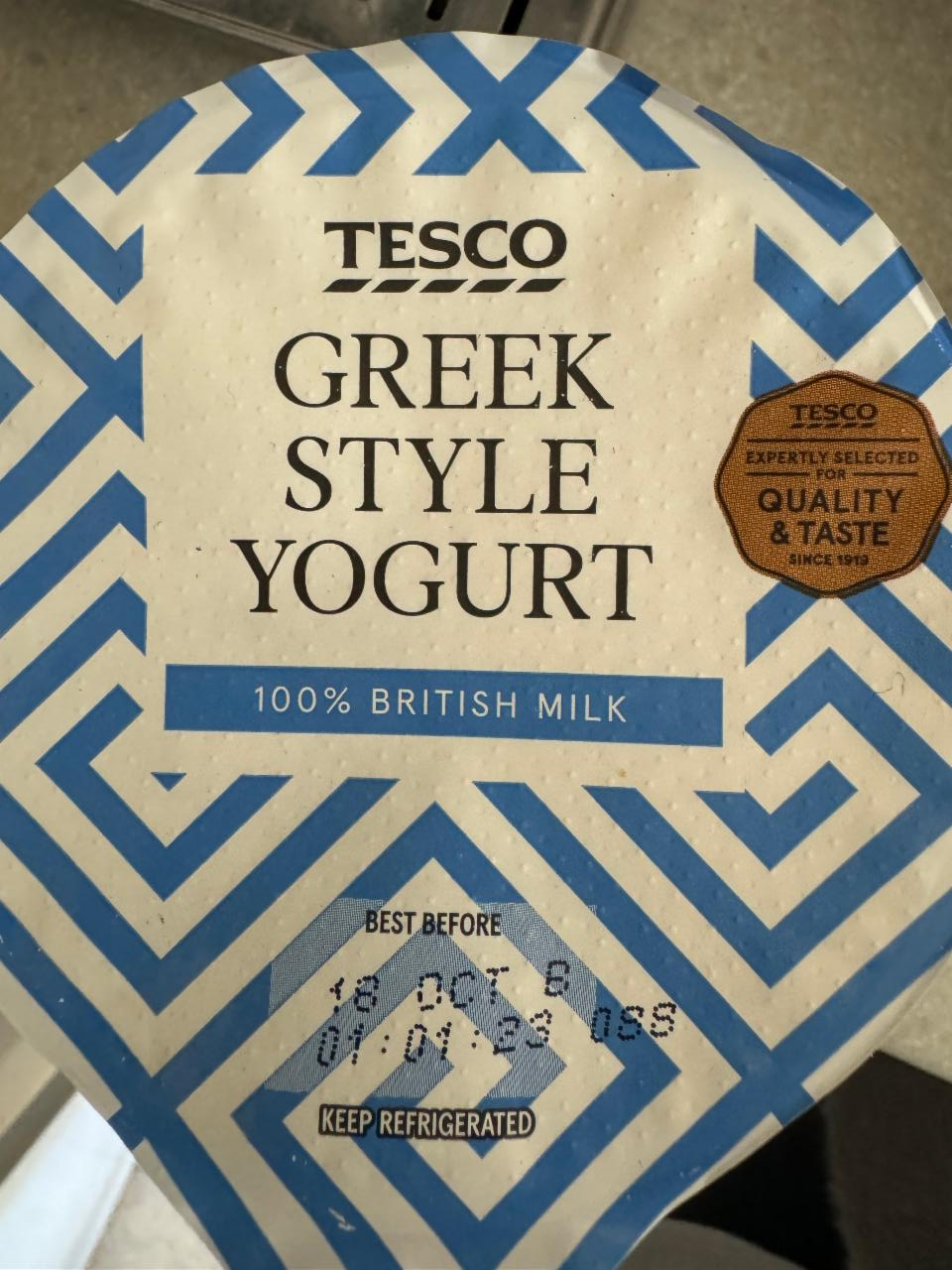 Fotografie - Greek Style Yoghurt Tesco