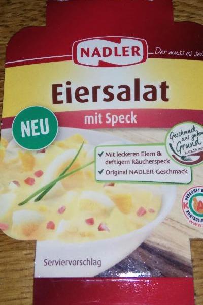 Fotografie - Eiersalat mit Speck Nadler