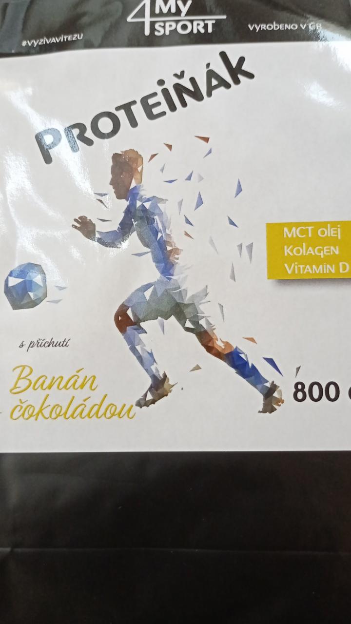 Fotografie - Proteiňák Banán s čokoládou 4MySPORT