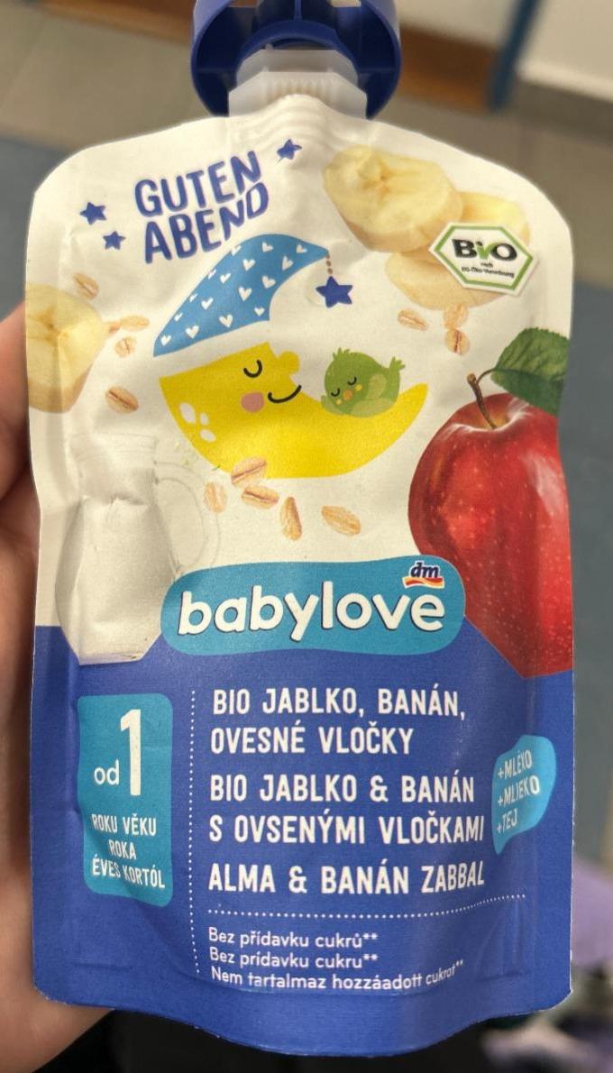 Fotografie - Bio jablko, banán, ovesné vločky Babylove