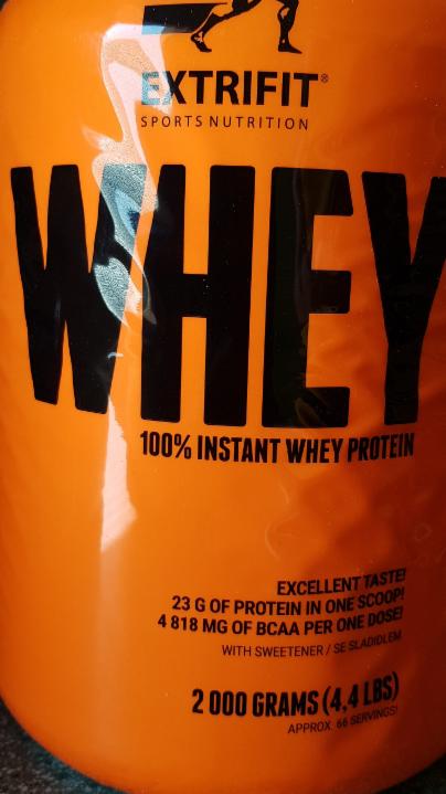 Fotografie - Whey 100% instant whey protein Extrifit