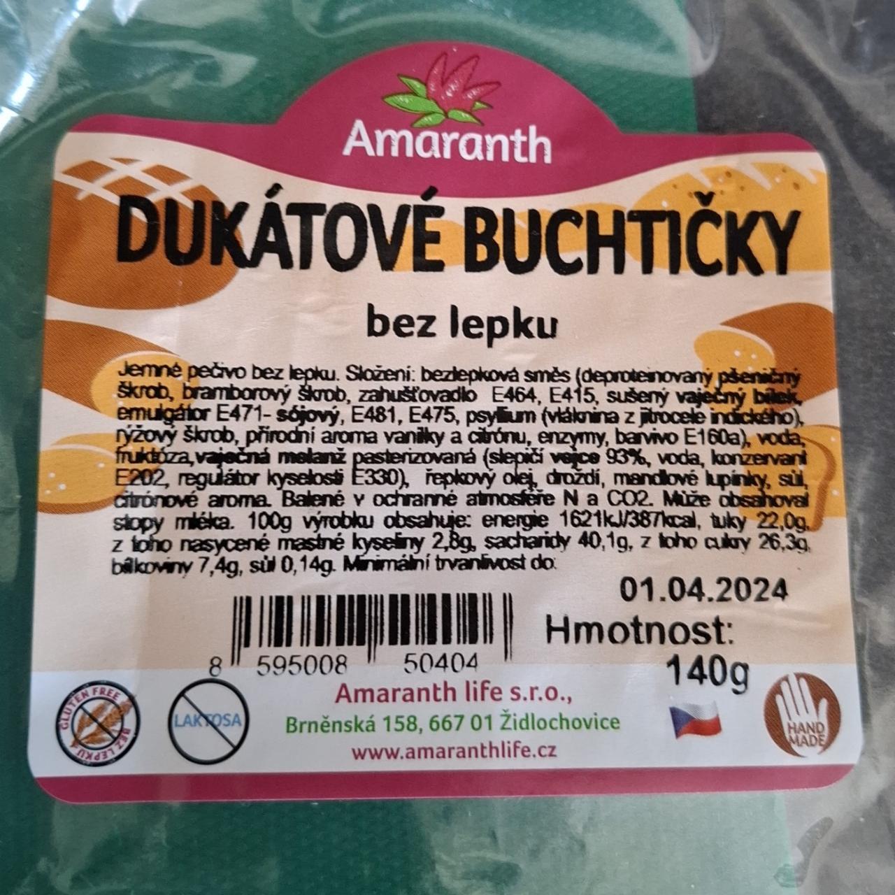 Fotografie - Dukátové buchtičky bez lepku Amaranth