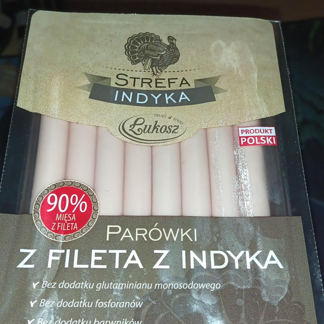 Fotografie - Strefa Indyka Parówki z fileta z indyka Łukosz