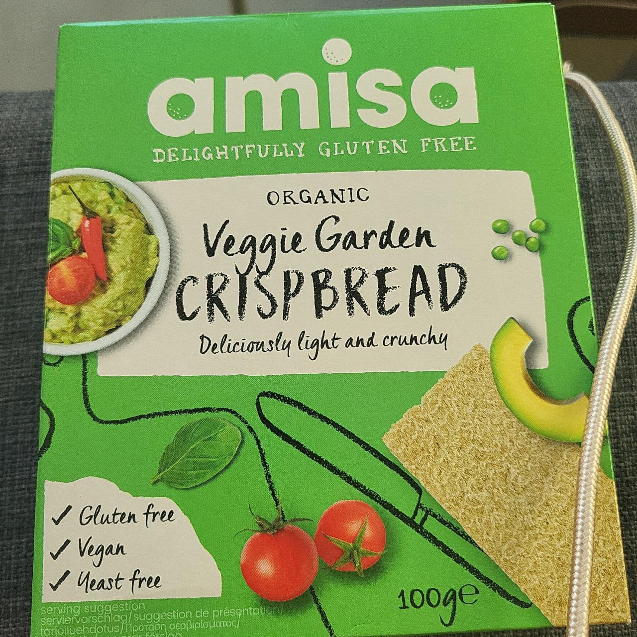 Fotografie - Organic Veggie Garden Crispbread Deliciously Light and Crunchy Amisa