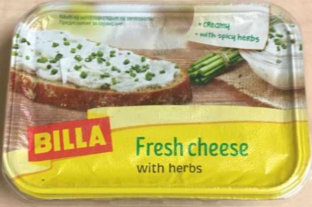 Fotografie - Fresh cheese with herbs Billa