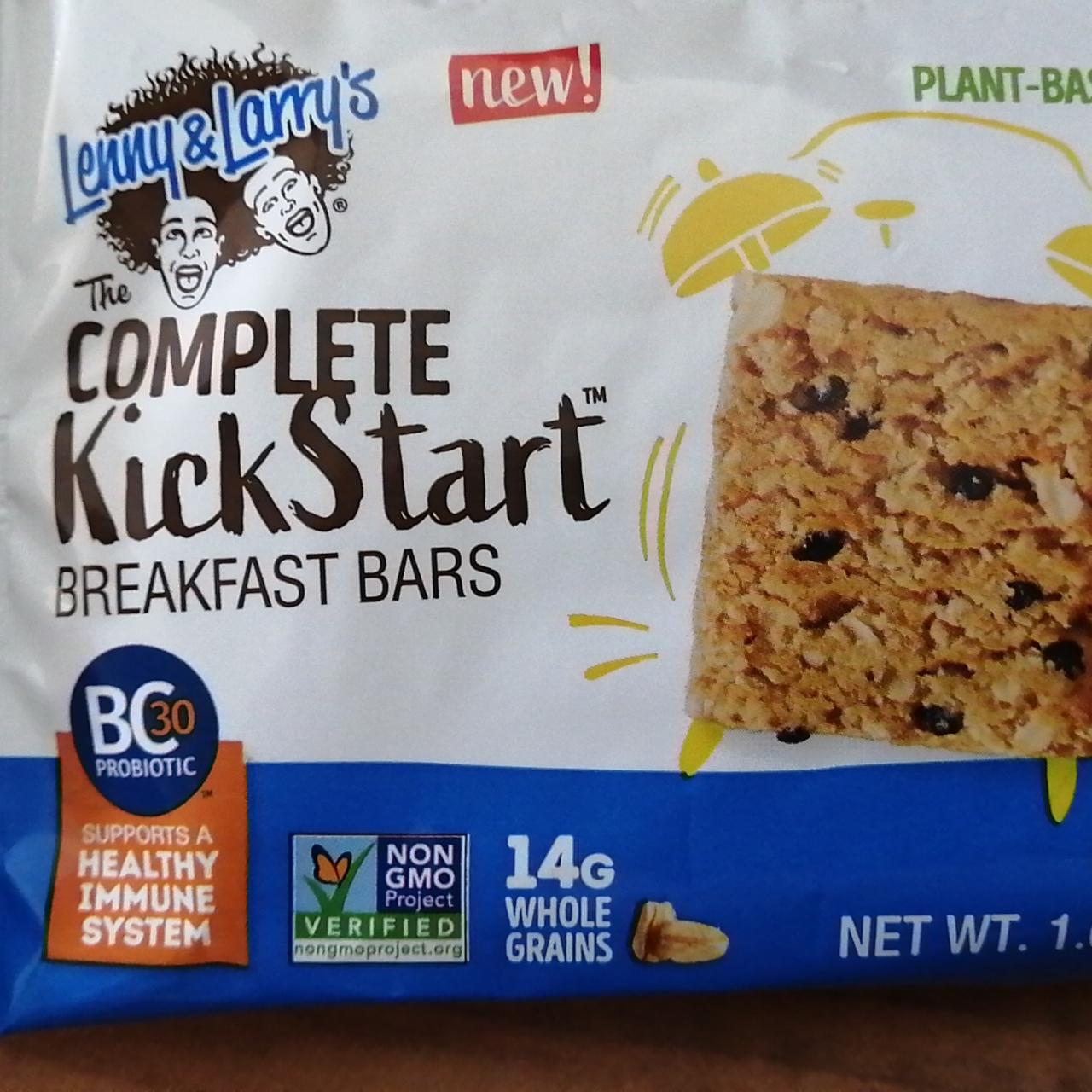 Fotografie - The Complete Kick Start breakfast bars Lenny&Larry's