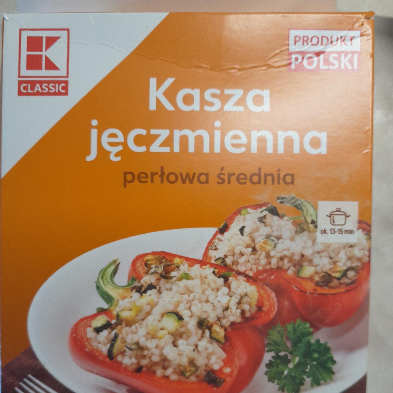 Fotografie - Kasza jęczmienna perlowa średnia K-Classic