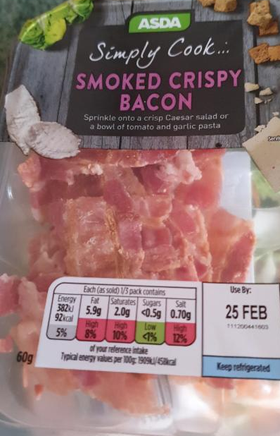 Fotografie - smoked crispy bacon Asda